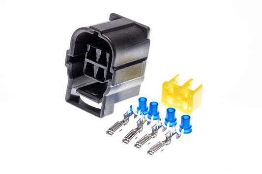 Connector weiblich 4 polig mit Crimpverbinder CSF12155