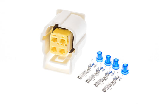 Connector weiblich 4 polig mit Einzeladerabdichtungen & Crimpverbinder CSF12157