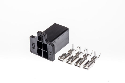 Connector weiblich 4 polig mit Crimpverbinder CSF12175