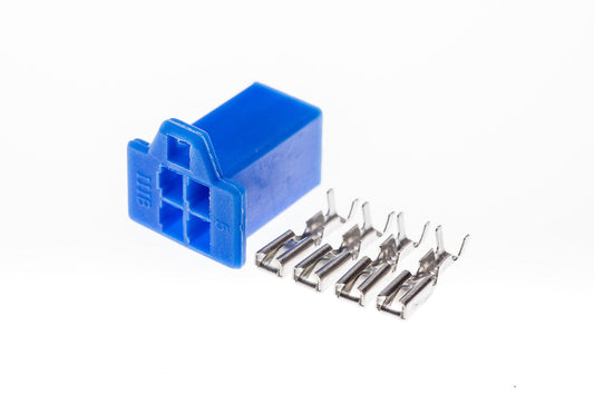 Connector weiblich 4 polig mit Crimpverbinder CSF12176