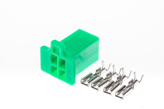 Connector weiblich 4 polig mit Crimpverbinder CSF12178