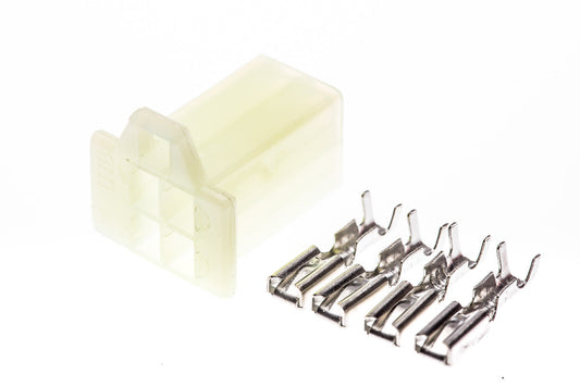Connector weiblich 4 polig mit Crimpverbinder CSF12179