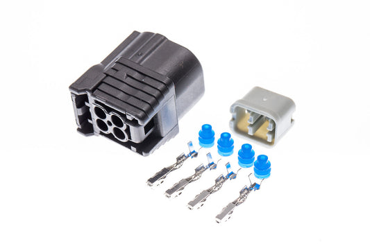 Connector weiblich 4 polig mit Einzeladerabdichtungen & Crimpverbinder CSF12209
