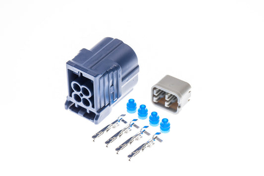 Connector weiblich 4 polig mit Einzeladerabdichtungen & Crimpverbinder CSF12222