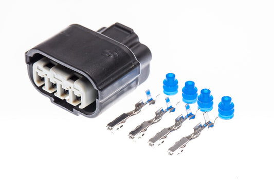 Connector weiblich 4 polig mit Einzeladerabdichtungen & Crimpverbinder CSF12234