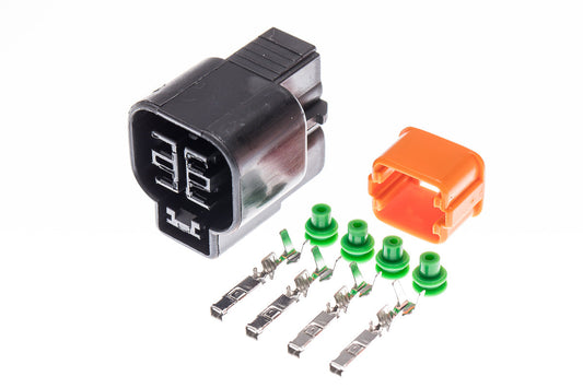 Connector weiblich 4 polig mit Einzeladerabdichtungen & Crimpverbinder CSF12245