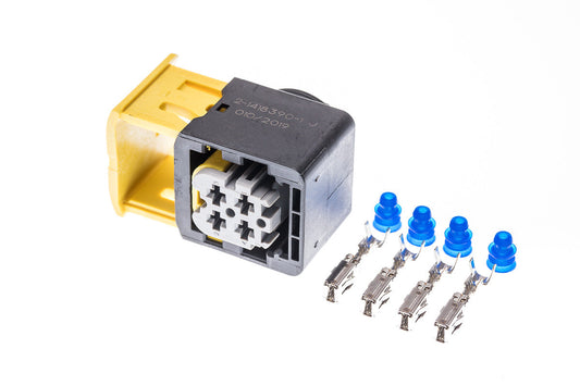 Connector weiblich 4 polig mit Einzeladerabdichtungen & Crimpverbinder CSF12253