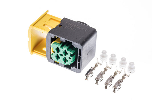 Connector weiblich 4 polig mit Einzeladerabdichtungen & Crimpverbinder CSF12254