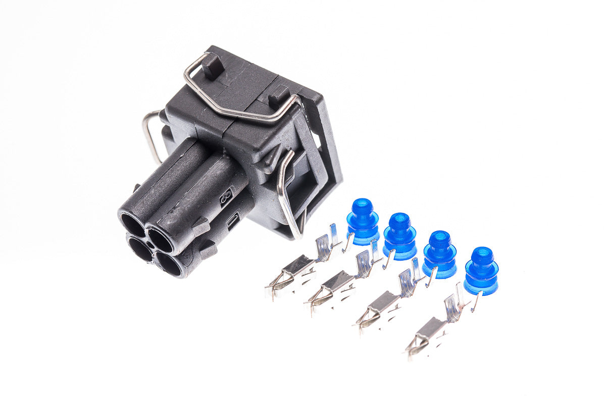 Connector weiblich 4 polig mit Einzeladerabdichtungen & Crimpverbinder CSF12267