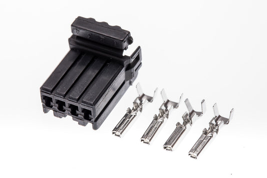 Connector weiblich 4 polig mit Einzeladerabdichtungen & Crimpverbinder CSF12279