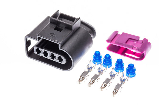 Connector weiblich 4 polig mit Einzeladerabdichtungen & Crimpverbinder CSF12288