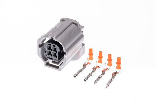Connector weiblich 4 polig mit Einzeladerabdichtungen & Crimpverbinder CSF12300