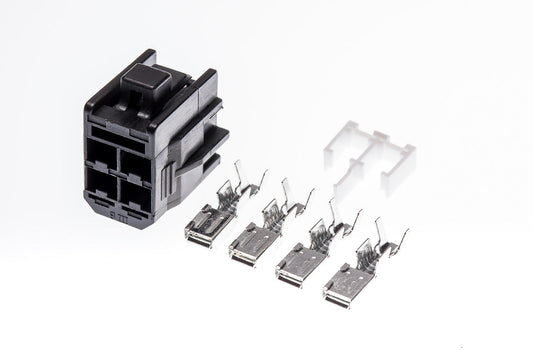 Connector weiblich 4 polig mit Crimpverbinder CSF12307