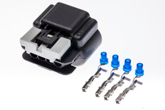 Connector weiblich 4 polig mit Einzeladerabdichtungen & Crimpverbinder CSF12319