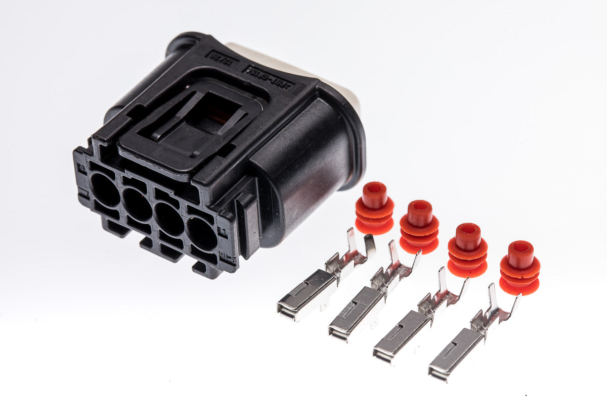 Connector weiblich 4 polig mit Einzeladerabdichtungen & Crimpverbinder CSF12321