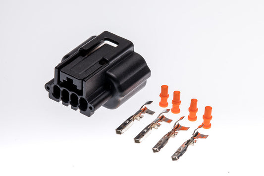 Connector weiblich 4 polig mit Einzeladerabdichtungen & Crimpverbinder CSF12323