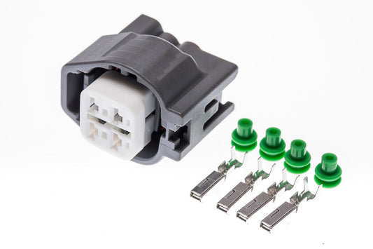 Connector weiblich 4 polig mit Einzeladerabdichtungen & Crimpverbinder CSF12336