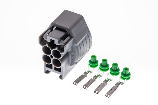 Connector weiblich 4 polig mit Einzeladerabdichtungen & Crimpverbinder CSF12338