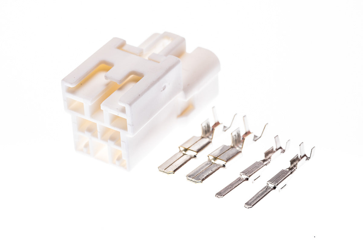 Connector weiblich 4 polig mit Einzeladerabdichtungen & Crimpverbinder CSF12366