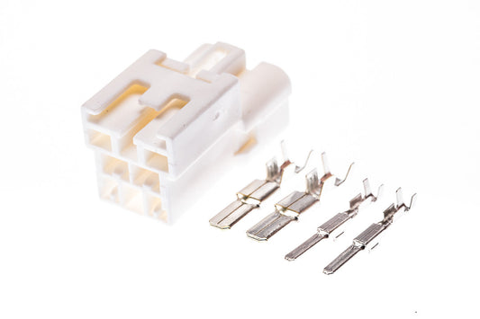 Connector weiblich 4 polig mit Einzeladerabdichtungen & Crimpverbinder CSF12366