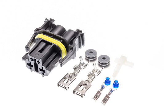 Connector weiblich 4 polig mit Crimpverbinder CSF12368
