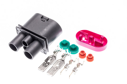 Connector weiblich 4 polig mit Einzeladerabdichtungen & Crimpverbinder CSF12373