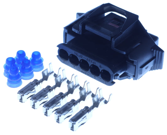 Connector weiblich 5 polig mit Einzeladerabdichtungen & Crimpverbinder CSF12388