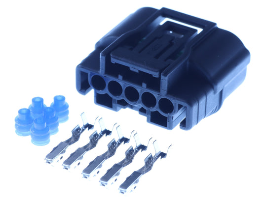 Connector weiblich 5 polig mit Einzeladerabdichtungen & Crimpverbinder CSF12408