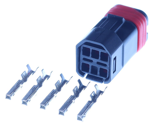 Connector weiblich 5 polig mit Crimpverbinder CSF12415