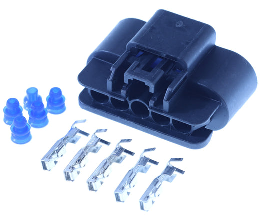 Connector weiblich 5 polig mit Einzeladerabdichtungen & Crimpverbinder CSF12425