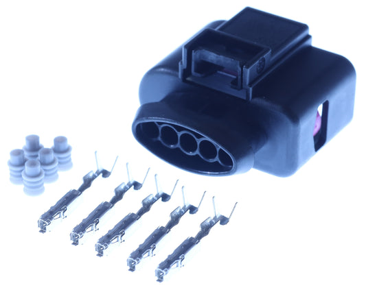 Connector weiblich 5 polig mit Einzeladerabdichtungen & Crimpverbinder CSF12428