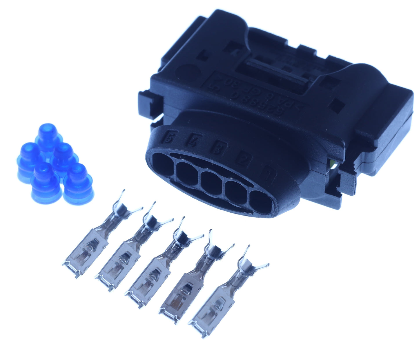 Connector weiblich 5 polig mit Einzeladerabdichtungen & Crimpverbinder CSF12434