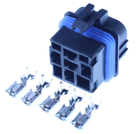 Connector weiblich 5 polig mit Crimpverbinder CSF12440