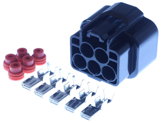 Connector weiblich 5 polig mit Einzeladerabdichtungen & Crimpverbinder CSF12472