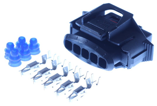 Connector weiblich 5 polig mit Einzeladerabdichtungen & Crimpverbinder CSF12475