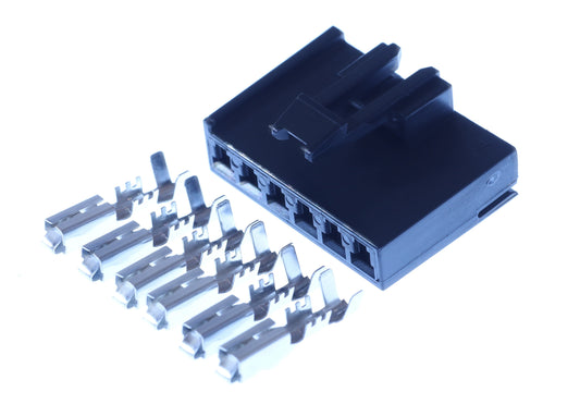 Connector weiblich 6 polig mit Crimpverbinder CSF12600