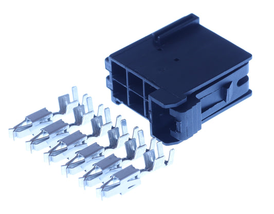 Connector weiblich 6 polig mit Crimpverbinder CSF12604
