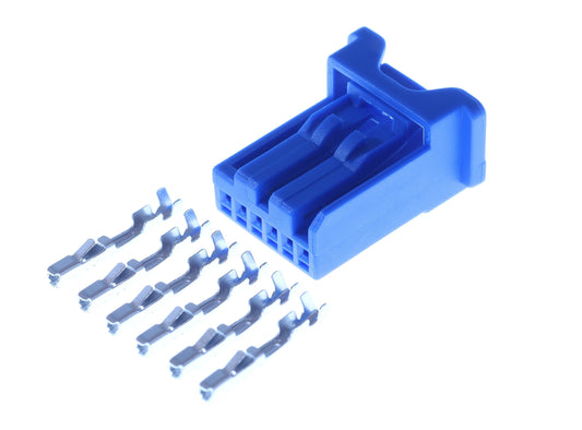 Connector weiblich 6 polig mit Crimpverbinder CSF12605