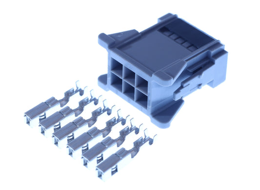 Connector weiblich 6 polig mit Crimpverbinder CSF12608