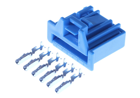 Connector weiblich 6 polig mit Crimpverbinder CSF12614