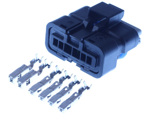 Connector weiblich 6 polig mit Crimpverbinder CSF12617