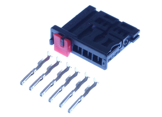 Connector weiblich 6 polig mit Crimpverbinder CSF12618