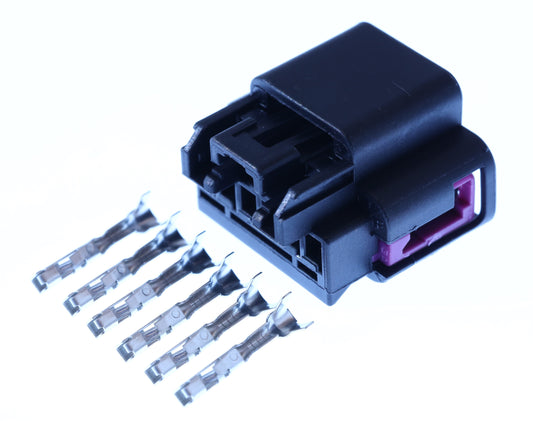Connector weiblich 6 polig mit Crimpverbinder CSF12619