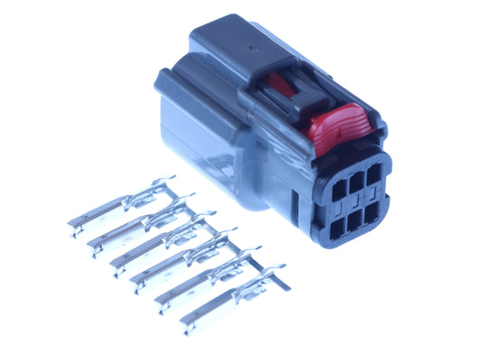Connector weiblich 6 polig mit Crimpverbinder CSF12634