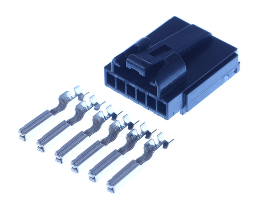 Connector weiblich 6 polig mit Crimpverbinder CSF12636