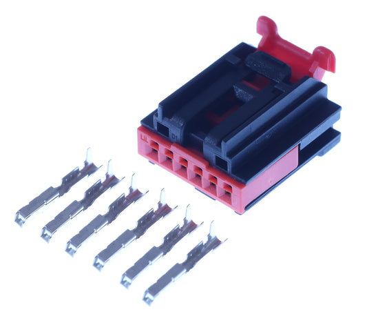 Connector weiblich 6 polig mit Crimpverbinder CSF12637
