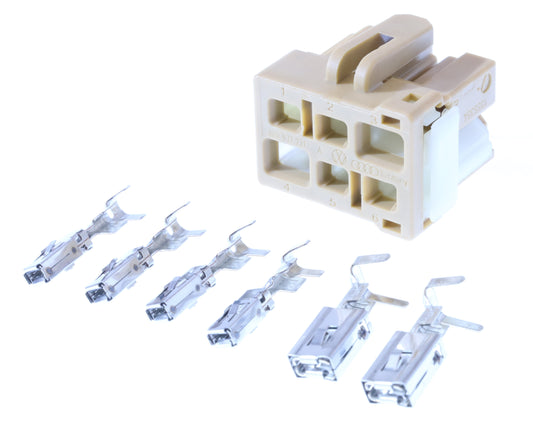 Connector weiblich 6 polig mit Crimpverbinder CSF12645