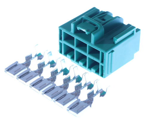 Connector weiblich 6 polig mit Crimpverbinder CSF12646