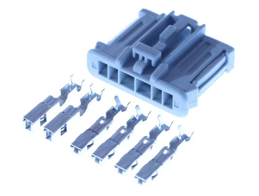 Connector weiblich 6 polig mit Crimpverbinder  CSF12648