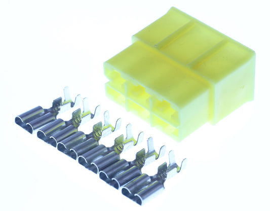 Connector weiblich 6 polig mit Crimpverbinder CSF12651